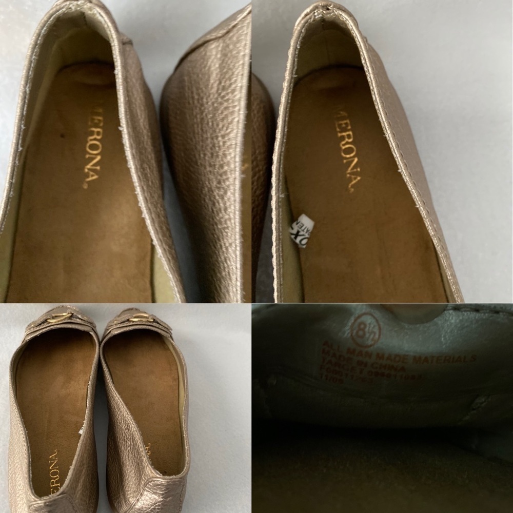 Merona Women’s Size 8 1/2 Gold Color Flats - Picture 7 of 8
